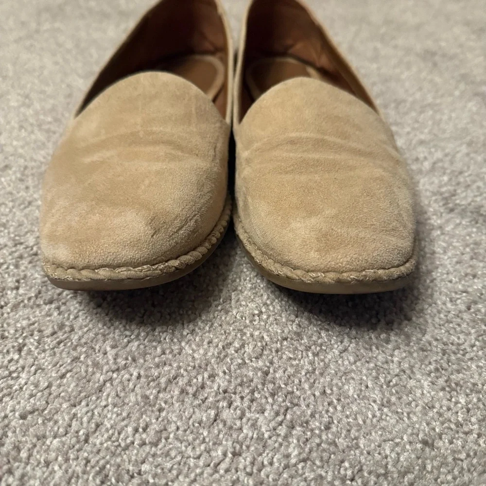 Franco Sarto Tan Flats Slip-On Comfort